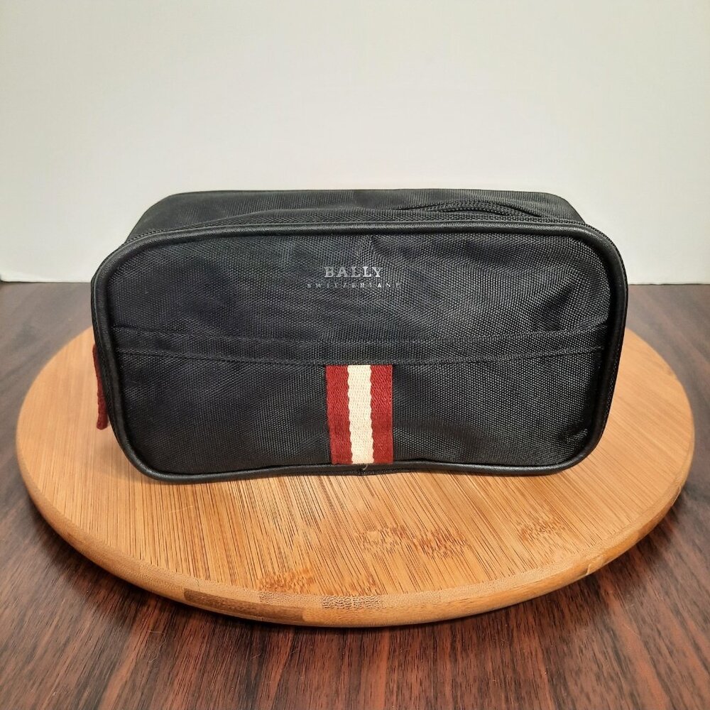 Bally Switzerland Travel Bag Swiss Airlines Toiletry Case Amenities Pouch